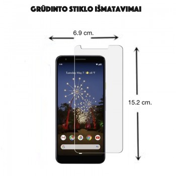 Apsauginis stikliukas telefonui (Google Pixel 3A XL)